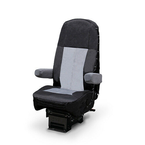 Black/gray Heavy Duty Seat Cover For Freightliner, Peterbilt, Kenworth And More